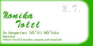 monika toltl business card